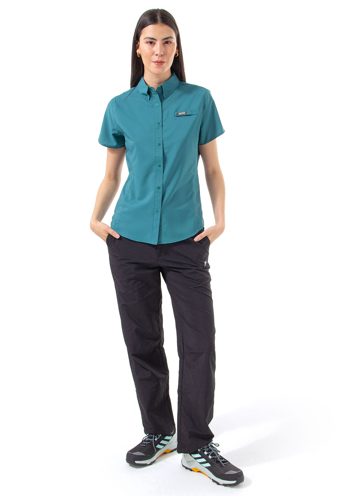 Camisa Manga Corta Mujer Samara Outdoor Adventure - Verde