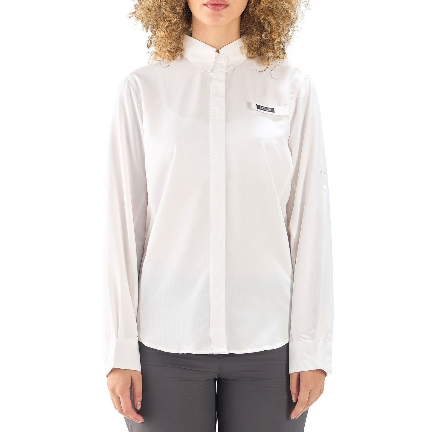 CAMISA MUJER SAMARA MANGA LARGA / OUTDOOR ADVENTURE#BLANCO