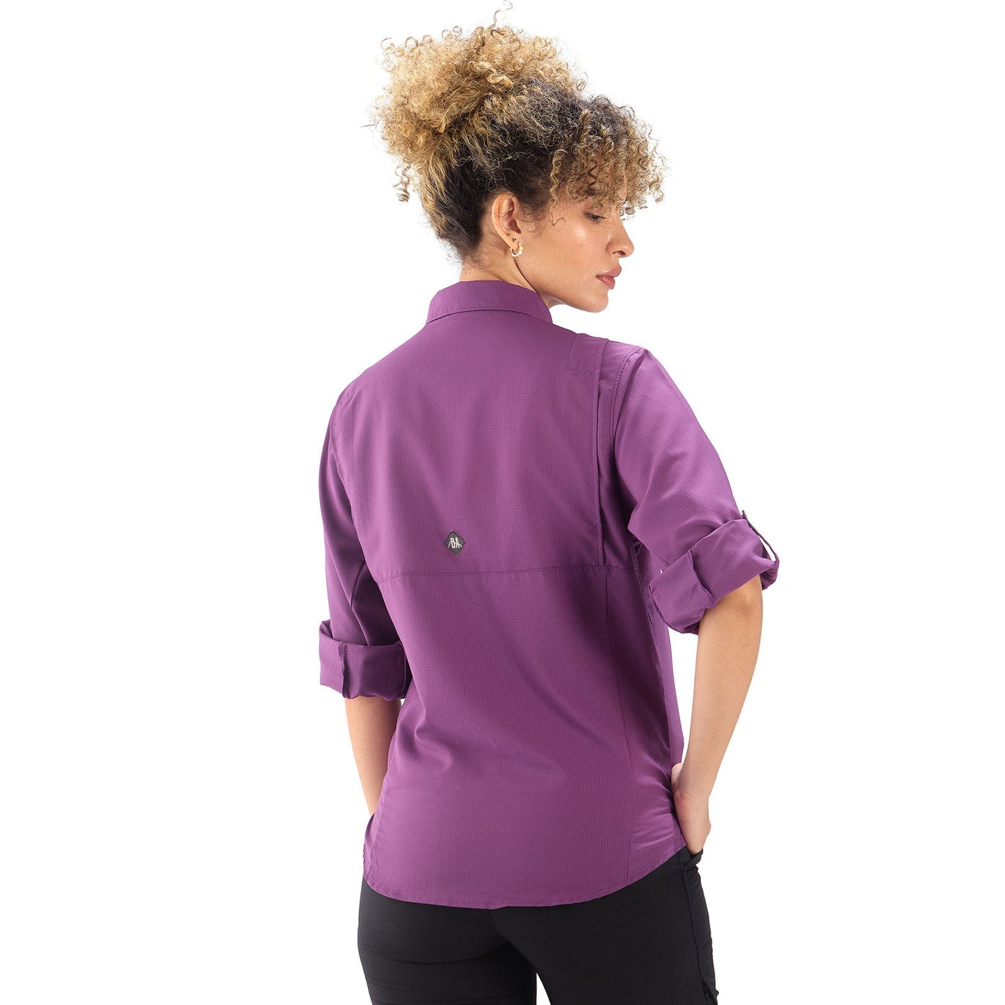 CAMISA MUJER SAMARA MANGA LARGA / OUTDOOR ADVENTURE#MORADO