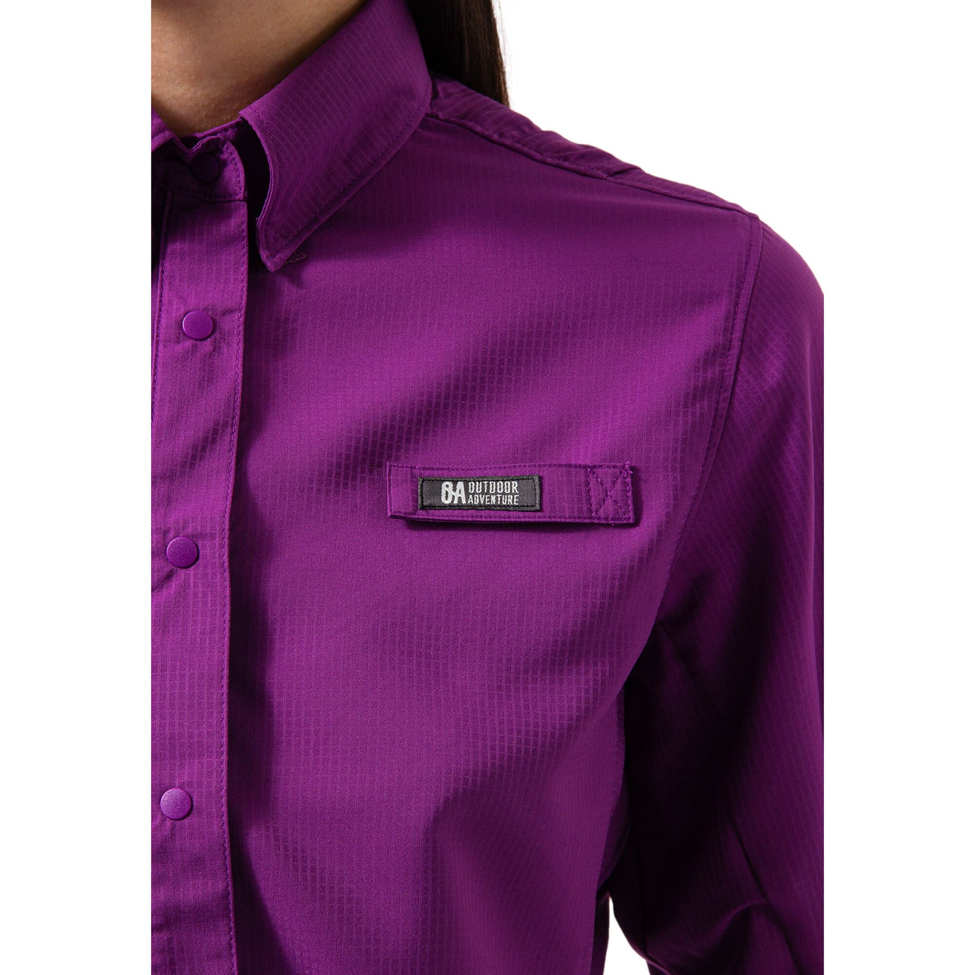 CAMISA MUJER SAMARA MANGA LARGA / OUTDOOR ADVENTURE#MORADO