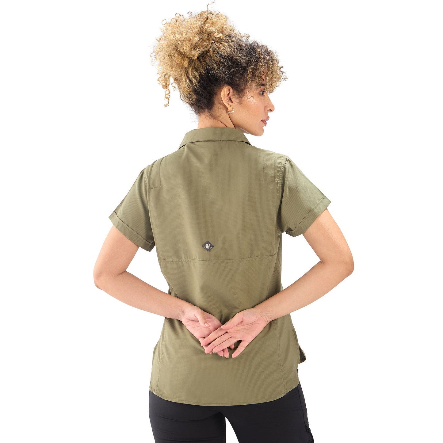 CAMISA MUJER OROSI MANGA CORTA / OUTDOOR ADVENTURE#VERDE