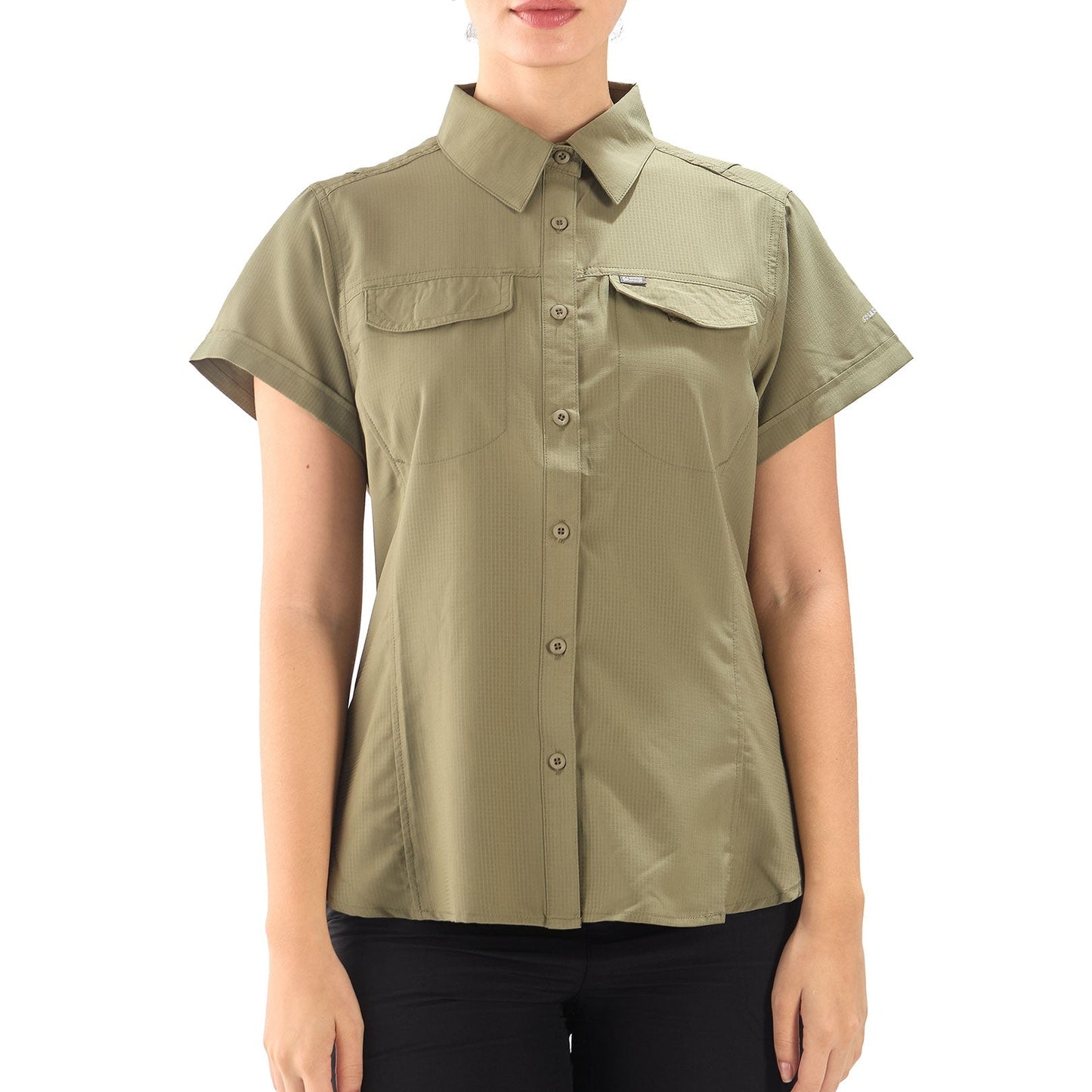 CAMISA MUJER OROSI MANGA CORTA / OUTDOOR ADVENTURE#VERDE