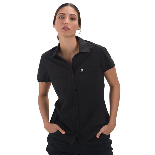 Camisa Manga Corta Mujer Canaima Outdoor Adventure - Negro