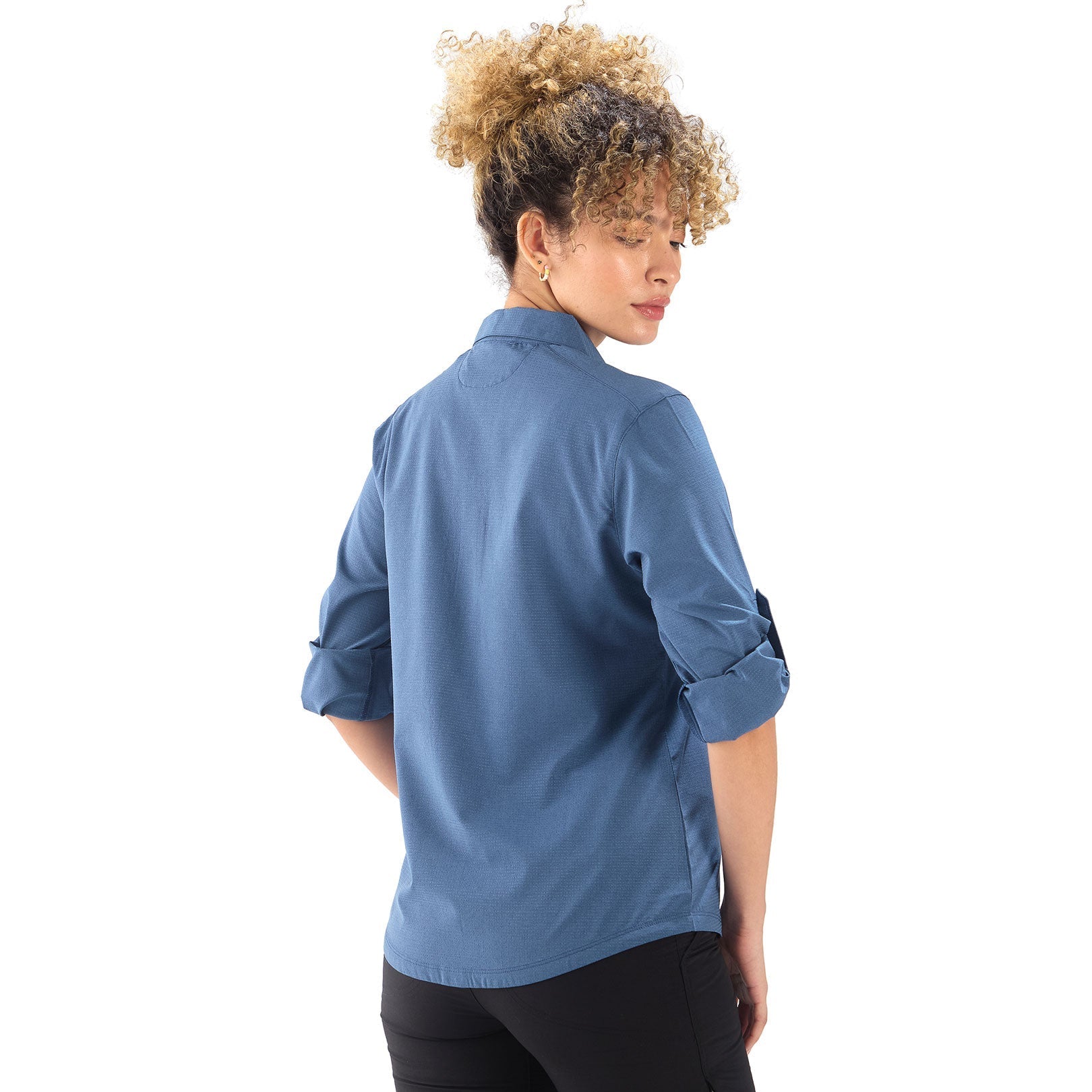 CAMISA MUJER CANAIMA MANGA LARGA / OUTDOOR ADVENTURE#AZUL