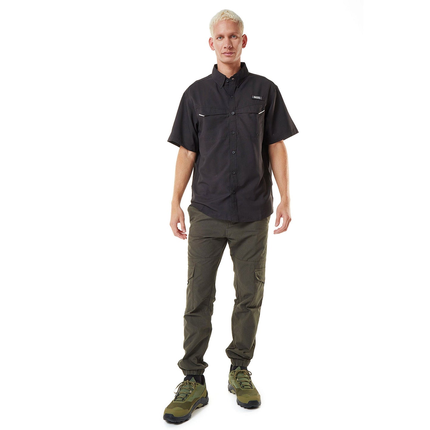 CAMISA HOMBRE MANGA CORTA ROATAN OUTDOOR ADVENTURE - Negro