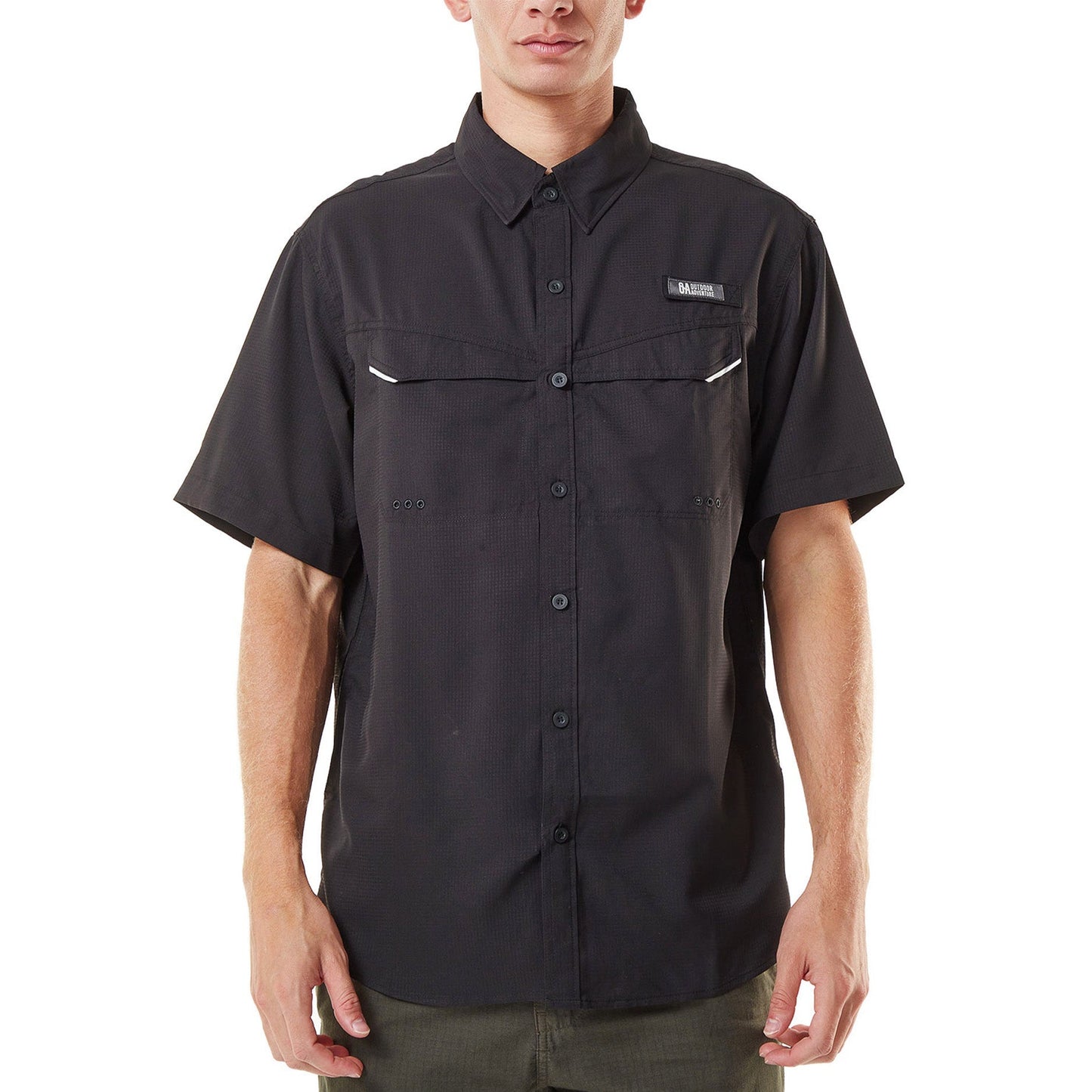 CAMISA HOMBRE MANGA CORTA ROATAN OUTDOOR ADVENTURE - Negro